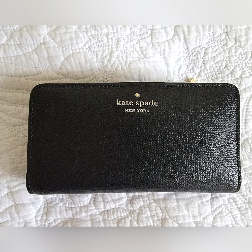 Kate Spade Large Slim Black Wallet